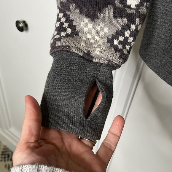 Lululemon Live Simply Jacket Gray Jacquard With Hood Size 6 - Picture 6 of 7